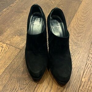 Stuart Weitzman Suede Bootie Heel